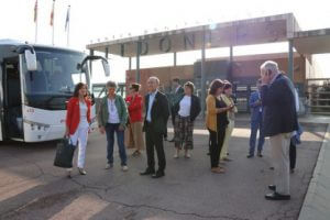MEPs outside Lledoners prison