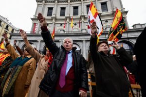 Fascist salutes Madrid