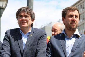 Carles Puigdemont and Toni Comín