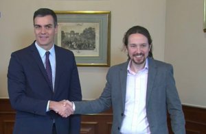 Pedro Sánchez and Pablo Iglesias